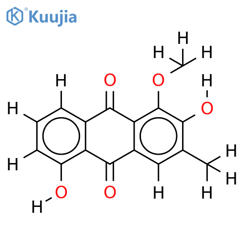 1-Me ether-1,2,5-Trihydroxy-3-methylanthraquinone structure