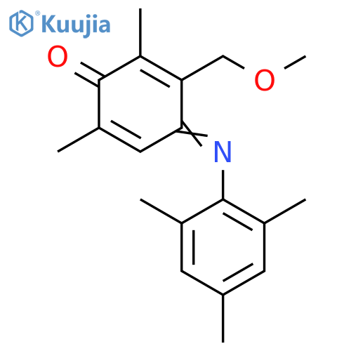 2,5-Cyclohexadien-1-one, 3-(methoxymethyl)-2,6-dimethyl-4-[(2,4,6-trimethylphenyl)imino]- structure