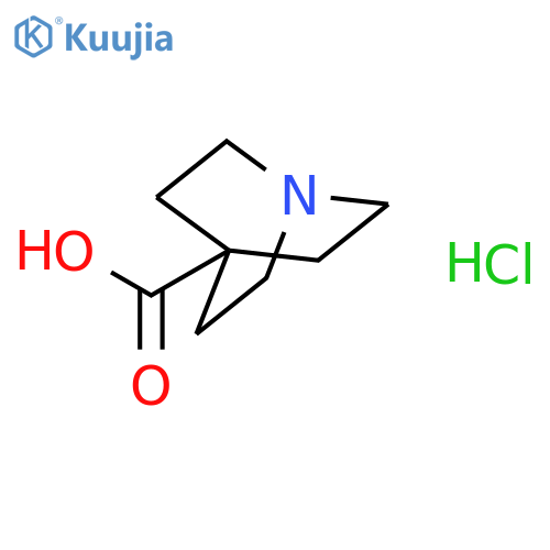 1-azabicyclo[2.2.2]octane-4-carboxylic acid hydrochloride structure