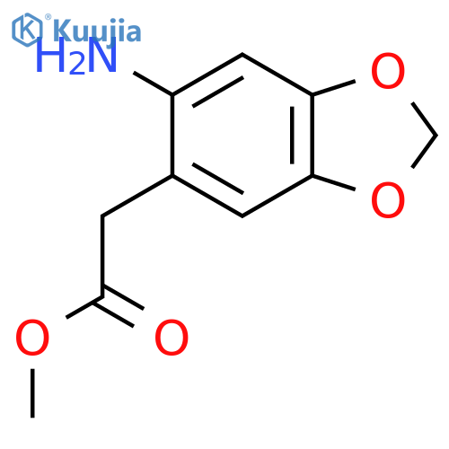 Methyl 2-(6-amino-2h-1,3-benzodioxol-5-yl)acetate structure