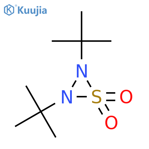 Thiadiaziridine, bis(1,1-dimethylethyl)-, 1,1-dioxide structure