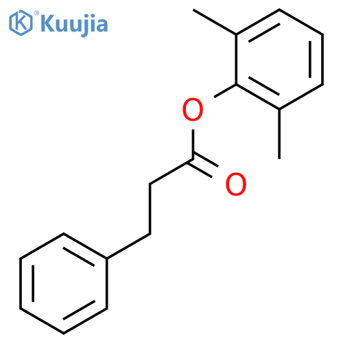 Benzenepropanoic acid, 2,6-dimethylphenyl ester structure