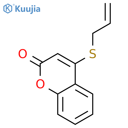 2H-1-BENZOPYRAN-2-ONE, 4-(2-PROPENYLTHIO)- structure