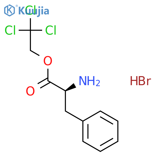 L-Phenylalanine, 2,2,2-trichloroethyl ester, hydrobromide structure