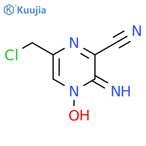 3-Amino-6-(chloromethyl)-2-pyrazinecarbonitrile 4-oxide structure