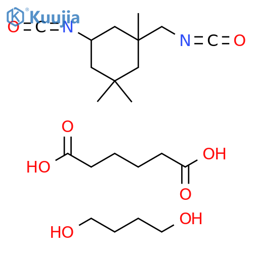 Hexanedioic acid, polymer with 1,4-butanediol and 5-isocyanato-1-(isocyanatomethyl)-1,3,3-trimethylcyclohexane structure