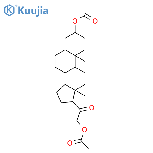 [2-(3-acetyloxy-10,13-dimethyl-2,3,4,5,6,7,8,9,11,12,14,15,16,17-tetradecahydro-1h-cyclopenta[a]phenanthren-17-yl)-2-oxoethyl] Acetate structure