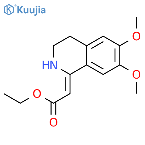 Ethyl 2-(6,7-dimethoxy-3,4-dihydroisoquinolin-1(2H)-ylidene)acetate structure