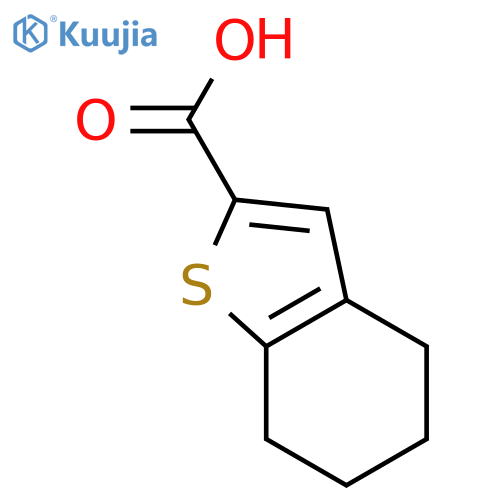 4,5,6,7-tetrahydro-1-benzothiophene-2-carboxylic acid structure