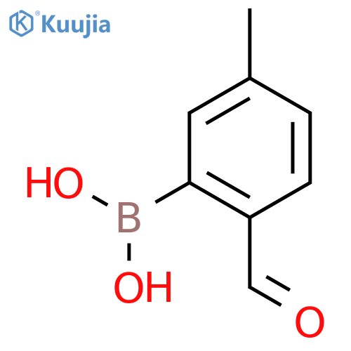 2-Formyl-5-methylphenylboronic acid structure