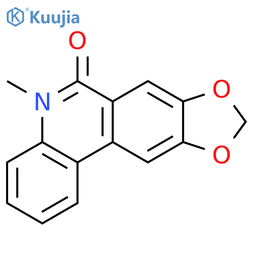 5-methyl[1,3]dioxolo[4,5-j]phenanthridin-6(5H)-one structure