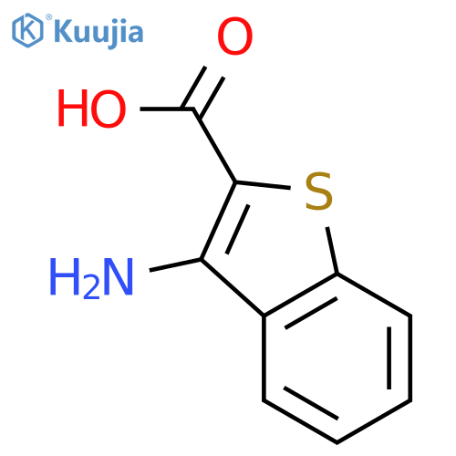 3-amino-1-benzothiophene-2-carboxylic acid structure