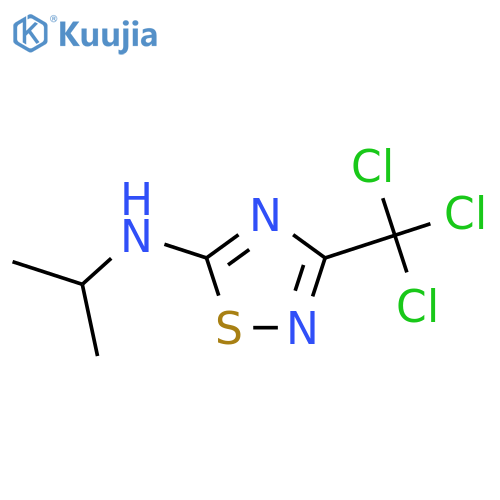 n-(Propan-2-yl)-3-(trichloromethyl)-1,2,4-thiadiazol-5-amine structure