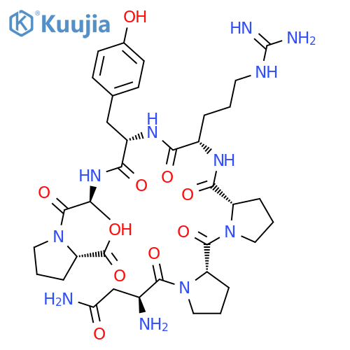 L-Proline, L-asparaginyl-L-prolyl-L-prolyl-L-arginyl-L-tyrosyl-L-alanyl- structure