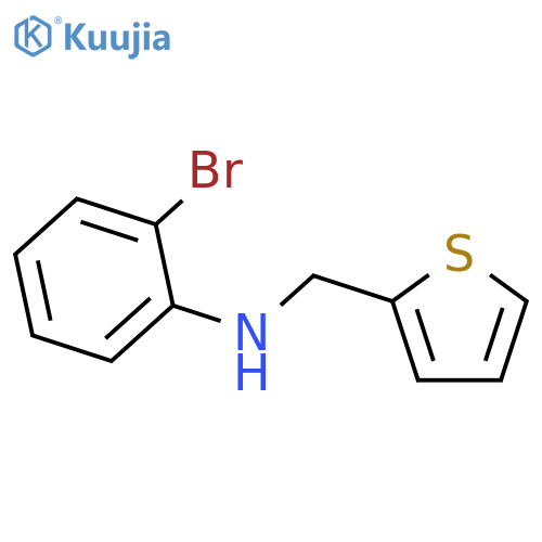 2-bromo-N-(thiophen-2-yl)methylaniline structure