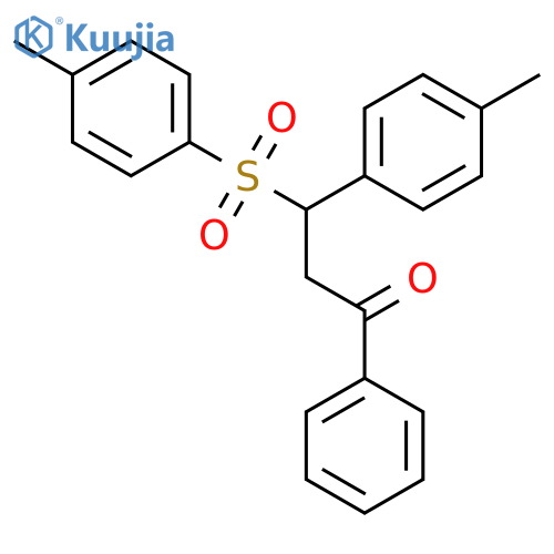 1-Propanone, 3-(4-methylphenyl)-3-[(4-methylphenyl)sulfonyl]-1-phenyl- structure