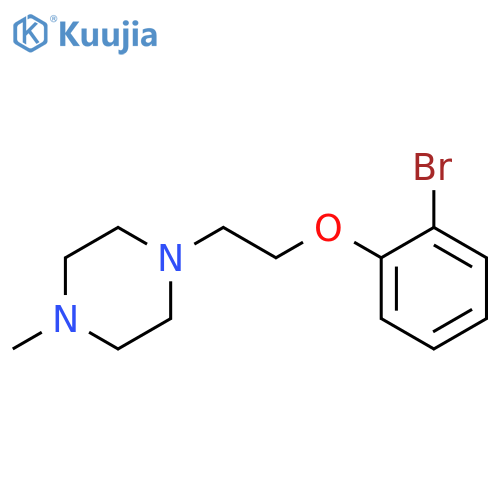 1-[2-(2-BROMOPHENOXY)ETHYL]-4-METHYLPIPERAZINE structure