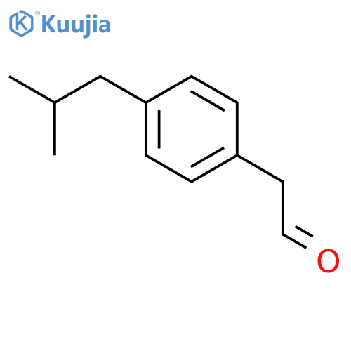 2-4-(2-methylpropyl)phenylacetaldehyde structure