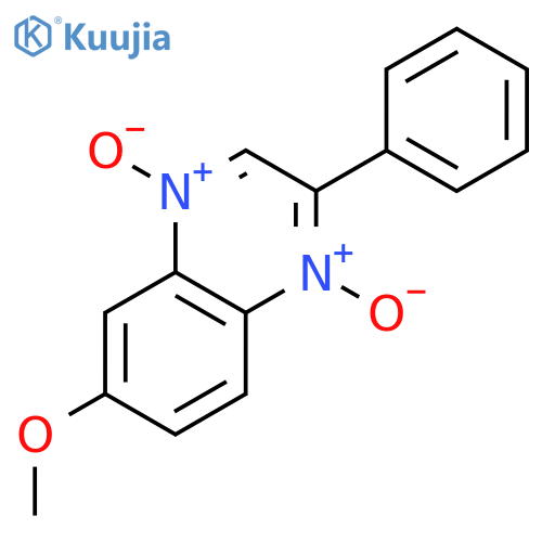 QUINOXALINE, 6-METHOXY-2-PHENYL-, 1,4-DIOXIDE structure