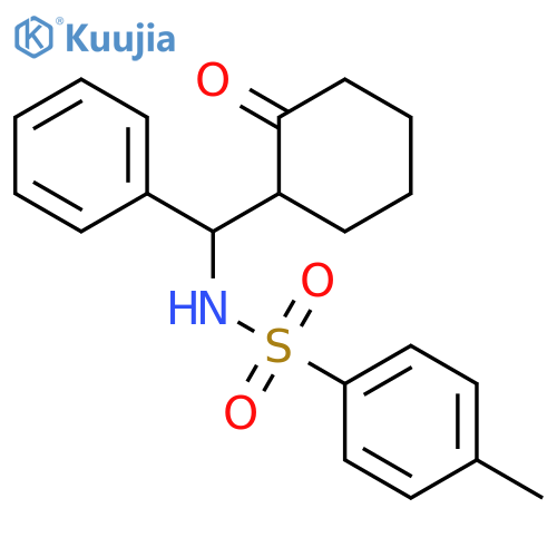 BENZENESULFONAMIDE, 4-METHYL-N-[(2-OXOCYCLOHEXYL)PHENYLMETHYL]- structure