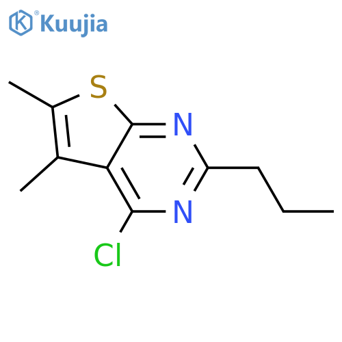 4-chloro-5,6-dimethyl-2-propylthieno2,3-dpyrimidine structure