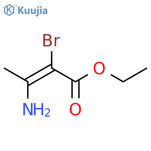 2-Butenoic acid, 3-amino-2-bromo-, ethyl ester structure