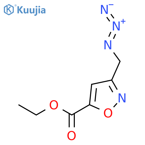 5-ISOXAZOLECARBOXYLIC ACID, 3-(AZIDOMETHYL)-, ETHYL ESTER structure