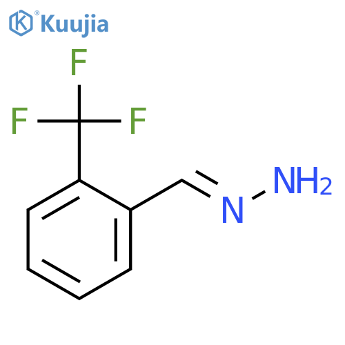 Benzaldehyde, 2-(trifluoromethyl)-, hydrazone structure