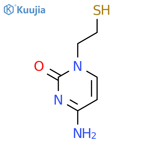 2(1H)-Pyrimidinone, 4-amino-1-(2-mercaptoethyl)- structure