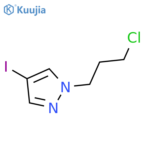 1H-Pyrazole, 1-(3-chloropropyl)-4-iodo- structure