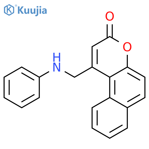 3H-Naphtho[2,1-b]pyran-3-one, 1-[(phenylamino)methyl]- structure