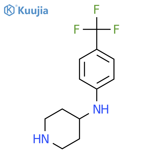 N-[4-(Trifluoromethyl)phenyl]piperidin-4-amine structure