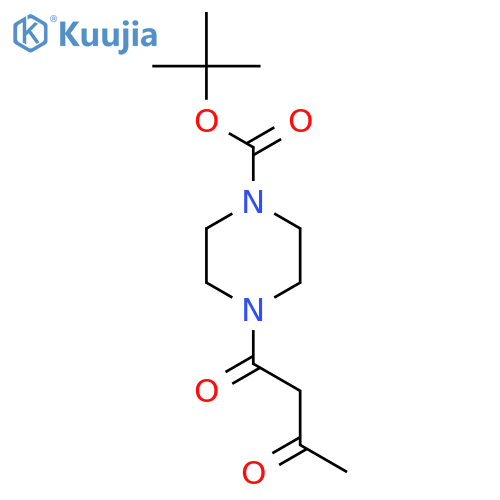 Tert-Butyl 4-(3-oxobutanoyl)piperazine-1-carboxylate structure