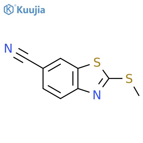 6-Benzothiazolecarbonitrile,2-(methylthio)- structure