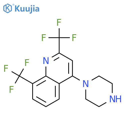 Quinoline,4-(1-piperazinyl)-2,8-bis(trifluoromethyl)- structure