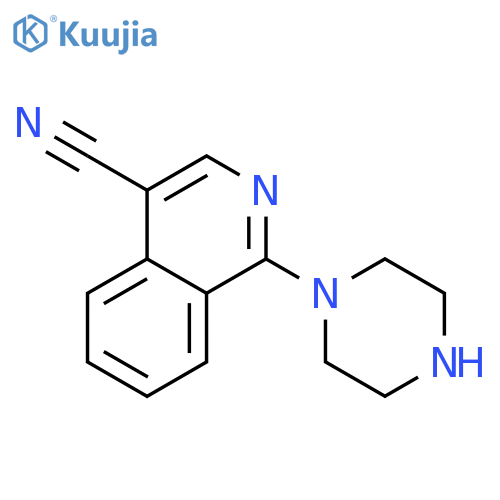 1-(1-piperazinyl)-4-Isoquinolinecarbonitrile structure