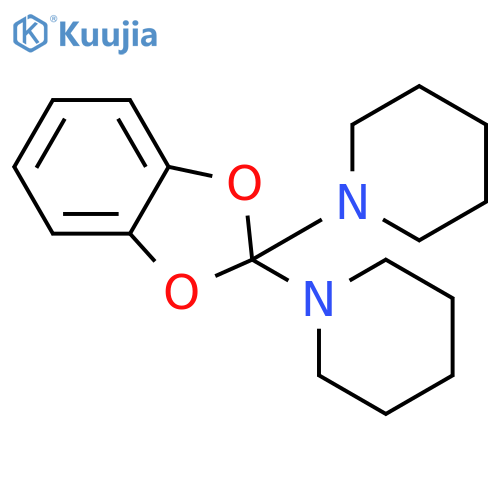 PIPERIDINE, 1,1'-(1,3-BENZODIOXOL-2-YLIDENE)BIS- structure