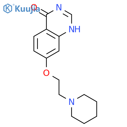 4(1H)-QUINAZOLINONE, 7-[2-(1-PIPERIDINYL)ETHOXY]- structure
