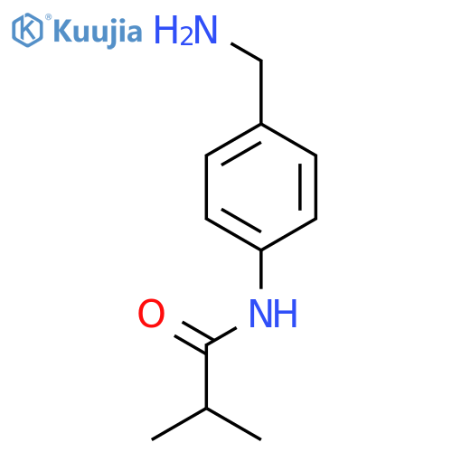N-4-(aminomethyl)phenyl-2-methylpropanamide structure