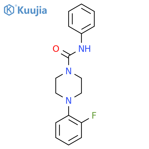 4-(2-Fluorophenyl)-N-phenylpiperazine-1-carboxamide structure