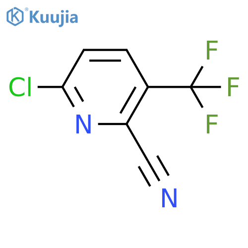 6-Chloro-3-(trifluoromethyl)picolinonitrile structure