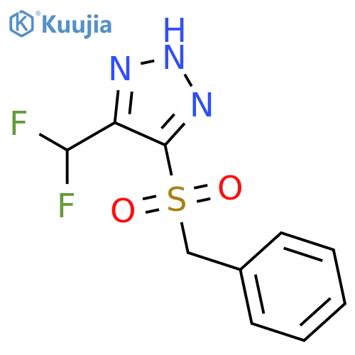 1H-1,2,3-TRIAZOLE, 4-(DIFLUOROMETHYL)-5-[(PHENYLMETHYL)SULFONYL]- structure
