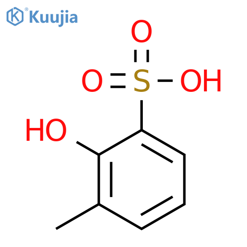 2-hydroxy-3-methylbenzenesulphonic acid structure