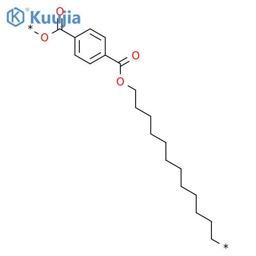POLY(OXYCARBONYL-1,4-PHENYLENECARBONYLOXY-1,12-DODECANEDIYL) structure