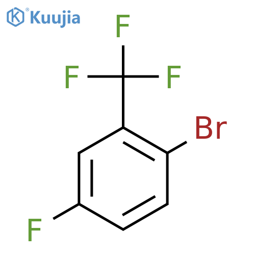 1-bromo-4-fluoro-2-(trifluoromethyl)benzene structure