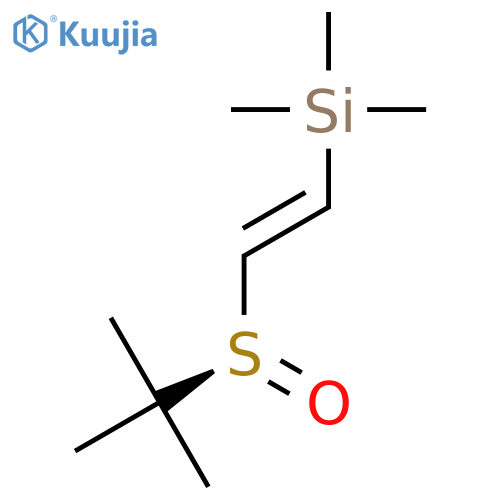 Silane, [(1E)-2-[(R)-(1,1-dimethylethyl)sulfinyl]ethenyl]trimethyl- structure