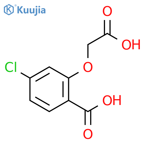 2-(carboxymethoxy)-4-chlorobenzoic acid structure