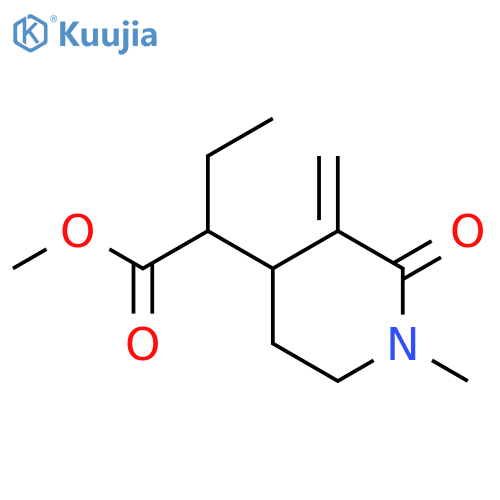 Methyl 2-(1-methyl-3-methylidene-2-oxopiperidin-4-yl)butanoate structure