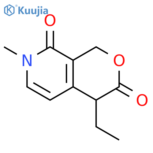 4-ethyl-7-methyl-1,4-dihydropyrano[3,4-c]pyridine-3,8-dione structure