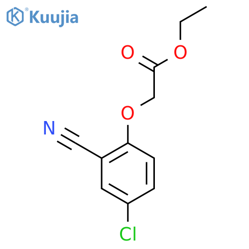 Ethyl 2-(4-Chloro-2-cyanophenoxy)acetate structure